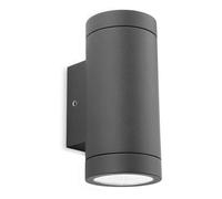 Netlighting Shelby LED 2 Light Outdoor Up Down Wall Light Graphite IP65 in Black Netlighting Black