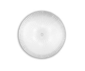 Netlighting Shell 6 Light Indoor Flush Wall Ceiling Light Chrome with Clear Glass E27 in Grey Netlighting Grey
