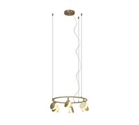 Netlighting Shell 6 Light Pendant Round 30W LED 3000K 1590lm Gold 3yrs Warranty Netlighting Gold