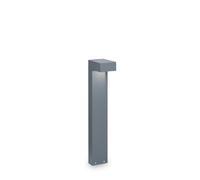 Netlighting Sirio 2 Light Small Outdoor Bollard Anthracite IP44 G9 in Black Netlighting Black