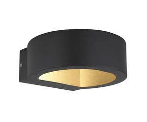 Netlighting Slice I Outdoor Up Down Wall Lamp Black IP54 Glass Shade LED Netlighting Black