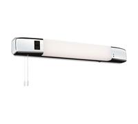 Netlighting Slimline LED Bathroom Shaver Light (Switched) Chrome in Grey Netlighting Grey