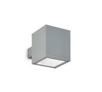 Netlighting Snif Square 1 Light Outdoor Up Down Wall Light Grey Putty IP44 G9 Netlighting Grey