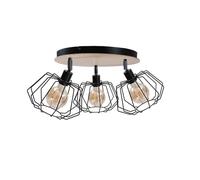Netlighting Soho Ceiling Spotlight Clusters Wood 32cm 3x E27 in Brown Netlighting Brown