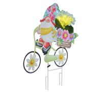 Netlighting Solarleuchte Outdoor Colorful IP44 Gnome Bicycle Flowers 20x LED Netlighting Multicolor