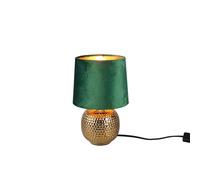 Netlighting Sophia Modern Table Lamp Round Tapered Shade Gold Green Shade Netlighting Gold