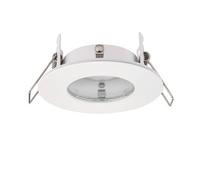 Netlighting Speculo LED Fire Rated 1 Light Bathroom Recessed Light Matt White Glass IP65 Netlighting White