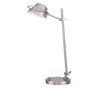 Quoizel Spencer LED Table Lamp in Brushed Nickel, Silver