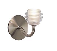 Netlighting Sphere Wall Lamp Switched G9 Satin Nickel in Grey Netlighting Grey