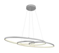 Netlighting Spira Pendant Ceiling Light Silver Colored Matt 2x LED 27006500K Netlighting Silver