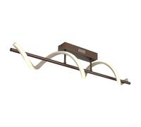 Netlighting Spiro Semi Flush Ceiling Light Matt Coffee LED 3000K in Brown Netlighting Brown