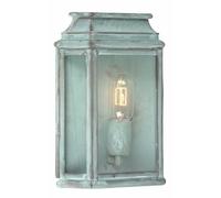 Netlighting St Martins 1 Light Outdoor Wall Lantern Light Verdigris IP44 E27 in Green Netlighting Green