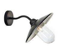 Netlighting Star 1 Light Outdoor Fisherman Dome Wall Light Black IP44 E27 Netlighting Black