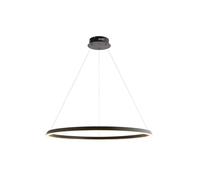 Netlighting Staten Integrated Led Pendant Light Matt Black White Silicone Netlighting Black