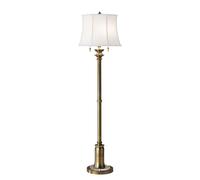 Elstead Stateroom 2 Light Floor Lamp Brass, E27