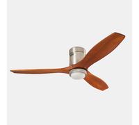 Netlighting Stem LED Ceiling Fan Satin Nickel Solid Wood Blades 300040005000K in Black Netlighting Black