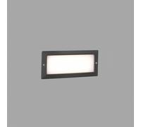 Netlighting Stripe Outdoor LED Recessed Wall Light Wall Light Dark Grey 5W 3000K IP54 Netlighting Dark Grey