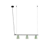 Netlighting Studio 3 Light Bar Pendant Ceiling Light Matt Green Netlighting Green
