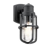 Netlighting Suri Outdoor 1 Light Wall Lantern Textured Black IP44 E27 Netlighting Black