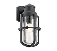 Netlighting Suri Outdoor 1 Light Wall Lantern Textured Black IP44 E27 Netlighting Black