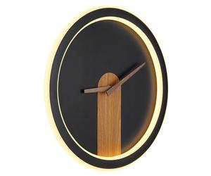 Netlighting Sussy 31cm Integrated LED Wall Lamp Matt Black LED 3000K Clock Netlighting Black