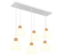 Netlighting Swanson Cluster Pendant Matt White Glass Opal Shades 6x E27 Netlighting White
