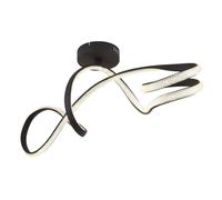 Netlighting Swirl Integrated LED Semi Flush Ceiling Light Matt Black LED 4000K Netlighting Black