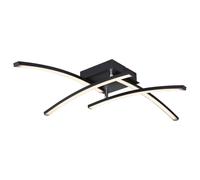 Netlighting Tansy I Semi Flush Ceiling Light Matt Black 4x LED 3000 4000K Netlighting Black