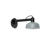 Netlighting Tatawin Arm Dome Wall Lamp Black Gloss Grayish Blue 1x E27 Netlighting Blue