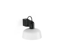 Netlighting Tatawin White Dome Wall Lamp in Black Netlighting Black