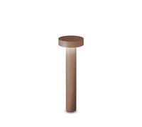 Netlighting Tesla 4 Light 60cm Outdoor Bollard Coffee IP44 in Brown Netlighting Brown