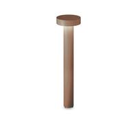 Netlighting Tesla 4 Light 80cm Outdoor Bollard Coffee IP44 in Brown Netlighting Brown