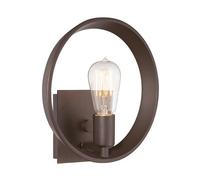 Elstead Lighting Elstead Quoizel Theater Row Single Light Wall Fixture in a Western Bronze Finish