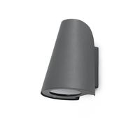 Netlighting Tinia 1 Light Outdoor Wall Light Dark Grey IP44 E27 Netlighting Dark Grey