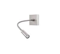 Netlighting Tip LED Wall Reading Light Satin Nickel Touch dimming 174lm 3000K in Grey Netlighting Grey