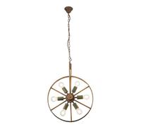 Netlighting Tonu Spherical Pendant Ceiling Light Green 6x E27 in Bronze Netlighting Bronze