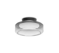 Netlighting Topico 35cm LED Bowl Semi Flush Ceiling Light Smoke 3000K in Grey Netlighting Grey
