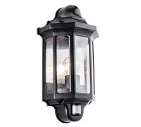 Netlighting Traditional PIR Outdoor Wall Lantern Black LED IP44 E27 Netlighting Black