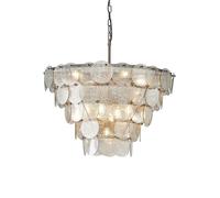 Netlighting 'TRAPANI' Stylish Dimmable Indoor Modern 9 Light Ceiling Pendant in Silver Netlighting Silver
