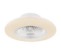 Ceiling fan Travo White with LED light and remote
