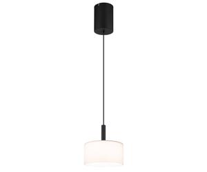 Netlighting Trenton Slim Pendant Black Alabaster Optic Glass Shade LED 2700 4000K Netlighting Black