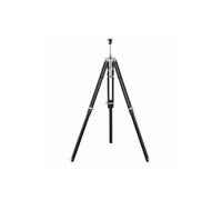 Netlighting Tripod Floor Lamp Bright Nickel Plate Dark Wood E27 in Grey Netlighting Grey