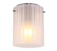 Netlighting Tulivar Cylindrical Ceiling Light Grey Dark Satined Glass Shade 1x E27 Netlighting Grey