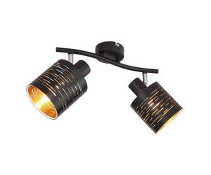 Netlighting Tunno Twin Ceiling Spotlight Black 2x E14 Netlighting Black
