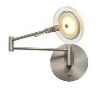 Netlighting Turound Integrated LED Wall Light Steel Brushed in Grey Netlighting Grey