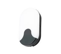 Netlighting Turus CCT Oval LED Outdoor Flush Wall Lamp Black IP65 Netlighting Black