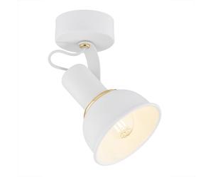 Netlighting Twist Single Spotlight White Structure Brass Elements Netlighting White