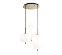 Netlighting Umile Integrated LED Cluster Ceiling Pendant Lamp 3 Lights White 3000K Netlighting White