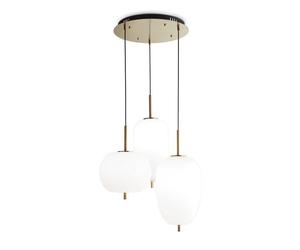 Netlighting Umile Integrated LED Cluster Ceiling Pendant Lamp 3 Lights White 3000K Netlighting White