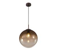 Netlighting Varus Globe Pendant Ceiling Light Brown Amber Glass Shade 1x E27 Netlighting Brown